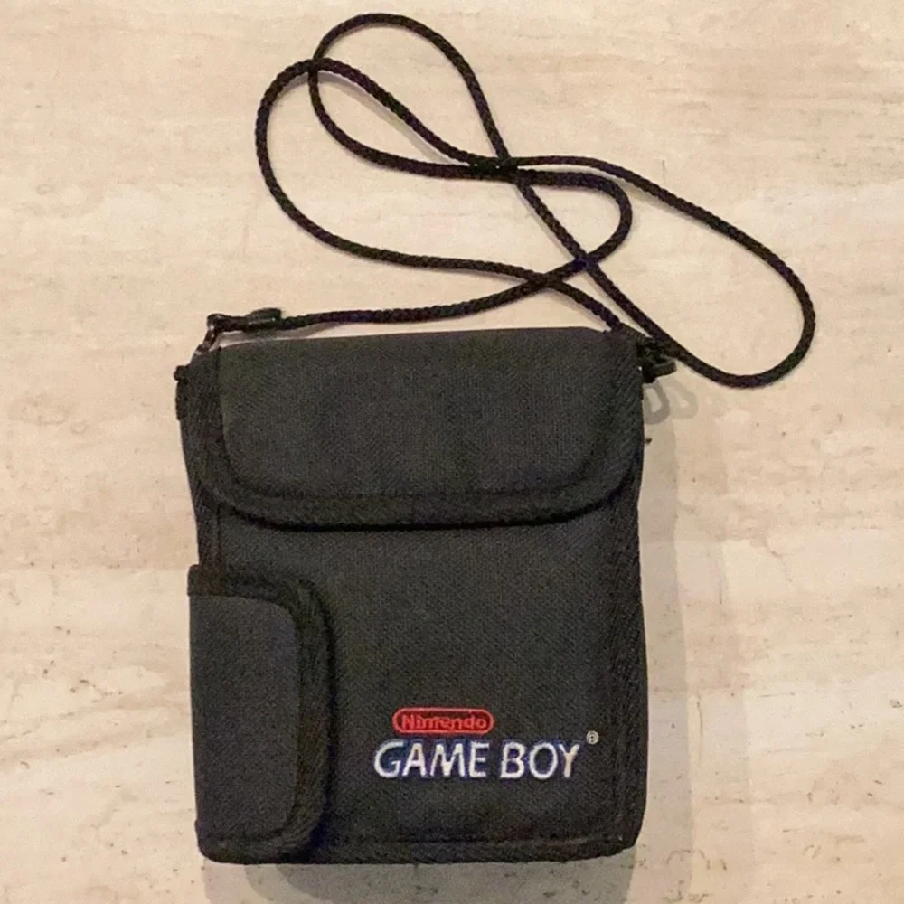 Nintendo Game Boy Console Case Gameboy Carry Travel Carrying Black Strap Vintage